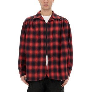 AIE Men's Plaid Zip Front Shirt Men MULTICOLOUR Shirts